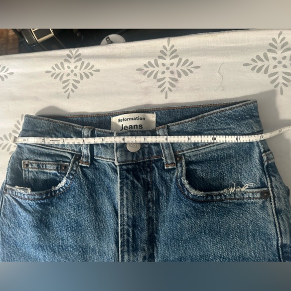 Reformation Palermo Destroyed Jeans Size 24 - Picture 6 of 10